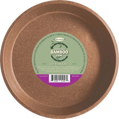 Plantenschotel 8 Inch - Duurzame Bamboevezel - Terracotta - Ideaal voor binnen en buiten - ShopVlot