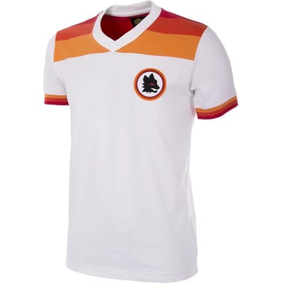 COPA Football - AS Roma 1978 - 79 Uit - Retro Voetbalshirt - Heren - S - Wit