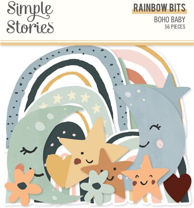 Simple Stories - Boho Baby Rainbow Bits (17519)