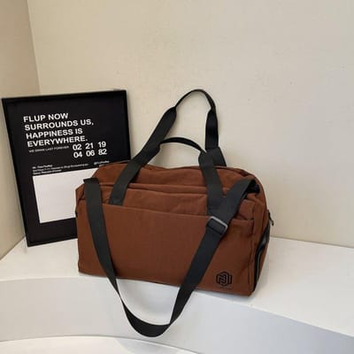 Sac de voyage simple et décontracté, Sac de rangement pour bagages de grande capacité, Sac à main bandoulière résistant à l'eau à séparation sèche et humide
