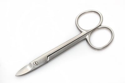 Profi4Beauty teennagelschaar 10 cm, gebogen en echte schroefverbinding, gehard staal