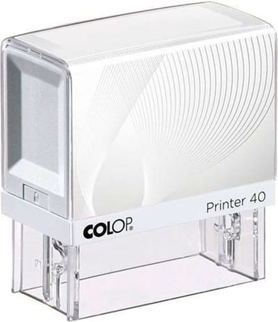 Zegel Colop Printer 40 Wit 23 x 59 mm