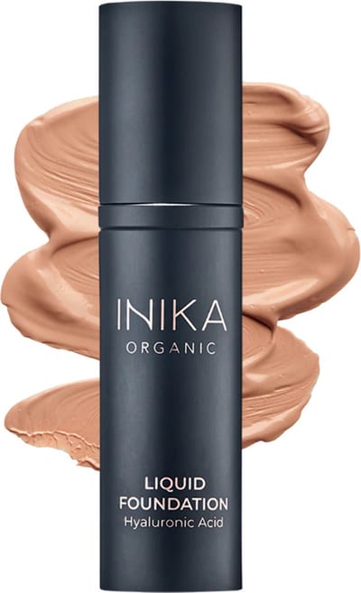 INIKA Foundation met Hyaluronzuur - Tan - Vegan - 100% Natuurlijk - Verzorgend - Alle huidtypes - Minerale make-up
