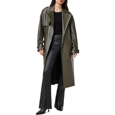 AllSaints Cora Flare Leggings Black Taglia: 12 | Pantaloni di pelle Outlet | Donna | Nero