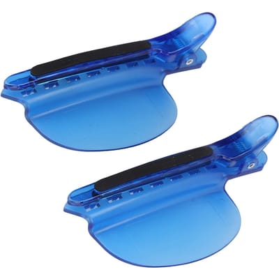 2 STUKS Sectieclips Hitte-isolatie Gemakkelijke Snelheid Scheiderclip Blauw voor Pruikverlenging Haar Highlights blue