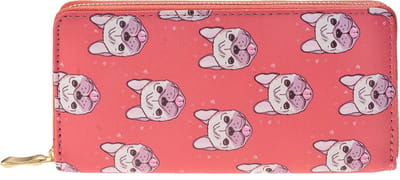 Melady Portemonnee MLPU0237 19*10 cm - Roze Kunststof  Beurs  Geldbeurs  Geldbuidel