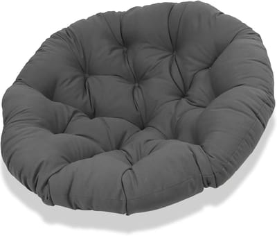 Rond Stoelkussen - Tuinkussen Zitkussen - Comfortabel Zitten - Waterdicht Polyester - 40cm Doorsnede - Wit