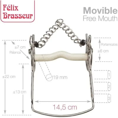 Monds voor paard mobiel Zaldi Felix Brasseur FB2121231-56W/B