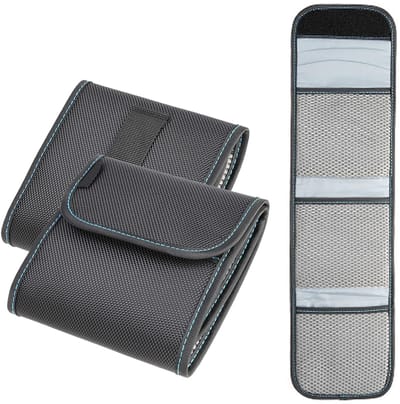 Dailygoods- Lensfilteretui Gevoerde Binnenvoering - Filterzak voor 3 Filters - Nylon Materiaal - Water- en Stofafstotend - Riemlus - Geschikt voor 95 Mm Filters - Filtertas