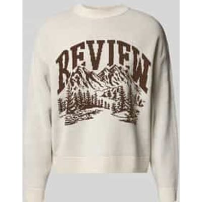 Gebreide pullover met opstaande kraag