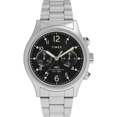 Timex Military MK1 TW2Y71000 Horloge - Staal - Zilverkleurig - Ø 40 mm