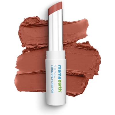 Mamaearth Rouge à Lèvres Soft Matte Longue Tenue 3,5 g Lot de 1 – Couleur Lèvres Non Desséchante 12 Heures Honey Blush
