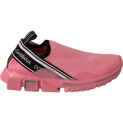 Dolce & Gabbana Dames Roze Slip On Casual Lage Sorrento Sneakers Schoenen