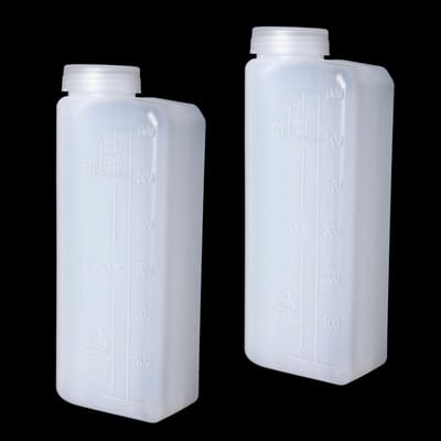 Dailygoods- Mengfles 600 ml - 2-takt - Lekvrij - Meetlat - HDPE - Duurzaam - Makkelijk schoon te maken - Brandstofmengfles