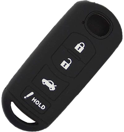 Dailygoods- Autosleutelhoesjes 100% Siliconen - Vervangende Sleutelbehuizing - Geschikt voor Mazda 3/5/6/8/CX5/CX7/CX9 - 4 Knoppen - Lichtgewicht en Duurzaam
