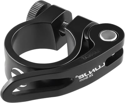 Fiets zadelklem 25.4 mm 28.6 mm 31.8 mm 34.9 mm voor bevestiging aan zadelpen MTB en racefiets (Zwart, 28.6 mm)