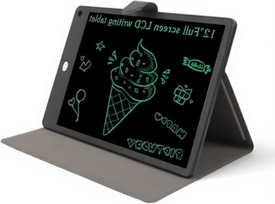 Schrijftablet LCD - Digitaal Notitieblok - Notities Maken - Met Wis- en Slotfunctie - 12 Inch - Zwart