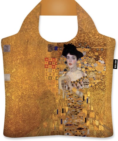 Ecozz tas Adele Bloch Bauers - Gustav Klimt - met rits - 46x41cm