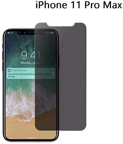 Ntech Screenprotector Geschikt voor iPhone 11 Pro Max Privacy Screenprotector Glass Anti Spy