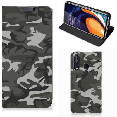 Samsung Galaxy A60 Hoesje met Magneet Army Light