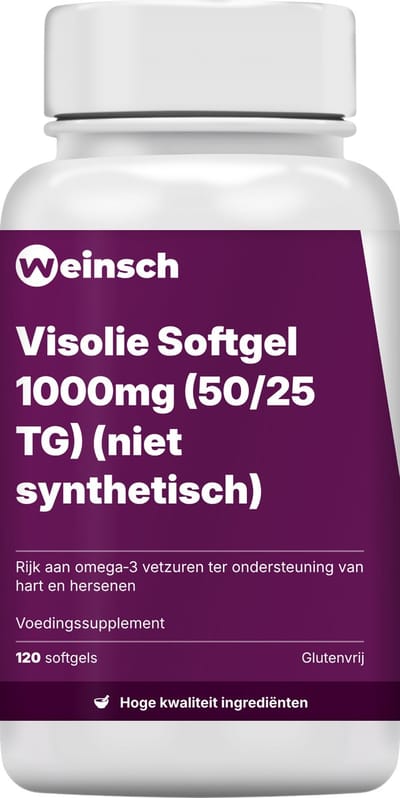 Weinsch Visolie Softgel 1000mg (50/25 TG) (niet synthetisch) | 1405mg | 120 softgels