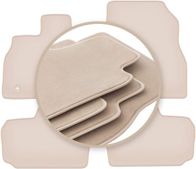 PREMIUM beige matten voor: Nissan Leaf I hatchback 2010-2017