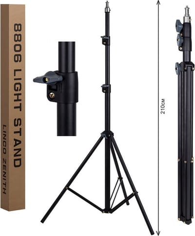 Smartphone Tripod Camera Statief DonkerGrijs voor Fotocamera en Smartphone - iPhone - Canon – Nikon - Spiegelreflexcamera - Studiolampen - Studio soft Box - Standaard voor lichtlamp + Bluetooth Remote Shutter ,,, HiCHiCO®