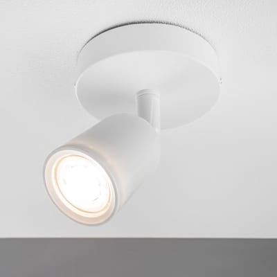 Wit Plafondarmatuur - GU10 Armatuur - 1 Stuk - Kantelbaar en Modern Design
