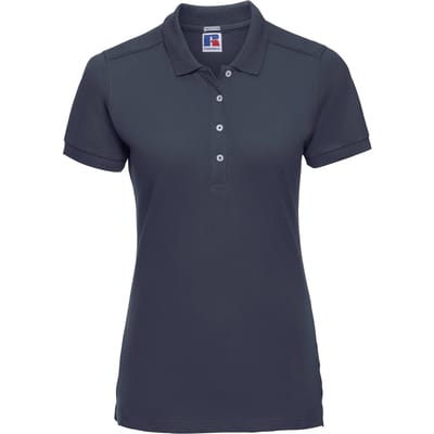 Russell Dames/dames Stretch Short Sleeve Polo Shirt (Franse marine)