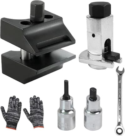 Veerpoot Spreider Set - Ophanging Gereedschap - Auto Reparatie - Bidirectioneel Ontwerp - 6 Stuks - Zilver/Zwart