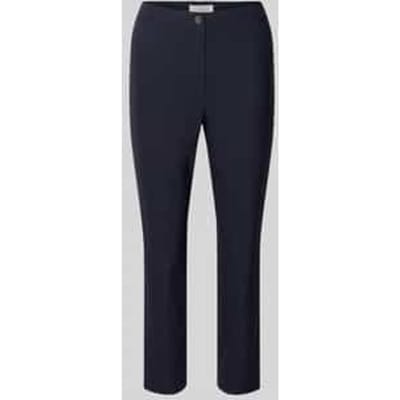 slim fit stoffen broek in verkorte pasvorm