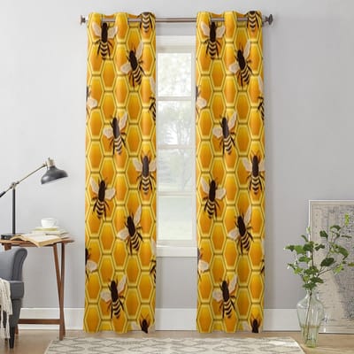 Bijenkorf Raamgordijnen Voor Woonkamer Slaapkamer Luxe Moderne Keukengordijnen Stoffen Gordijnen 135W x 60H(cm) x1