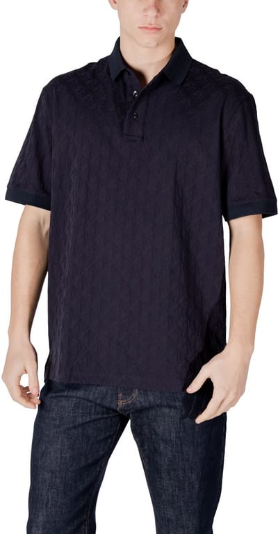 Textured Polo Shirt - Blue