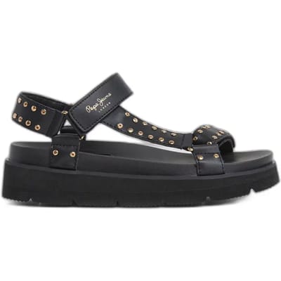 Pepe Jeans Pola Metal Sandalen Zwart EU 39 Vrouw