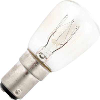 Schiefer BA15d Buis Gloeilamp | 15W 2700K 90lm 220V/230V | Dimbaar
