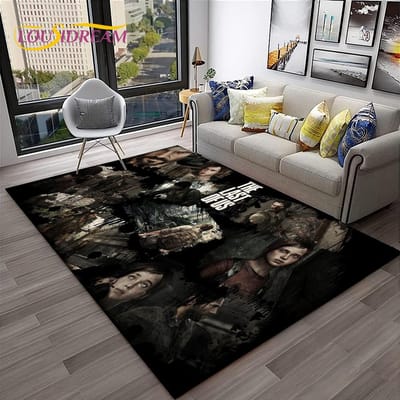 The Last of Us Horrorspel Pedro TV Tapijt Vloerkleed voor Thuis Woonkamer Slaapkamer Bank Deurmat Decoratie, Kindergebied Vloerkleed Antislip Vloermat 60*90cm