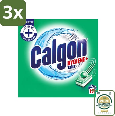 3 x Calgon - Ontkalkingsmiddel - 221 g - 17 Capsules - Grootverpakking - Ontkalken Wasmachine - Kalkaanslag - Wasmachine Reinigen - Wasmiddel - Wasmachine Beschermen