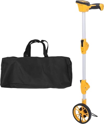 Digitaal Meetwiel - Afstandsmeter Rolwiel - Nauwkeurig Meten - Verlicht Display - 93 cm Uitklapbaar - Zwart Grijs