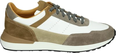 Magnanni - 24454 BRAVO - Lage sneakersVrije tijdsschoenenHeren sneakers - Kleur: Wit/beige - Maat: 45