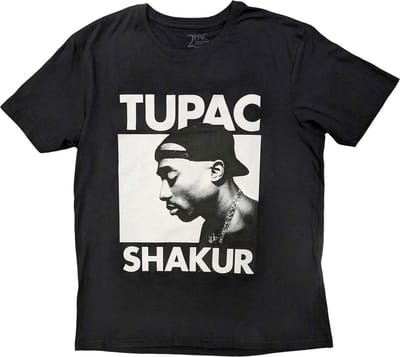 Tupac - Eyes Closed Heren T-shirt - S - Zwart