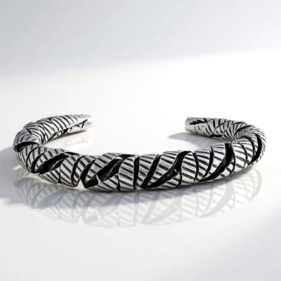 Cavill - Zilveren Armband - 925 Sterling Zilver - Nan Collection - Elegant Spiraal Design - Flexibel & Comfortabel - Dames Sieraad