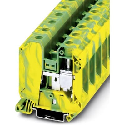 Phoenix Contact 3047743 Doorgangsserieklem 16 mm Schroeven Groen, Geel 50 stuk(s)