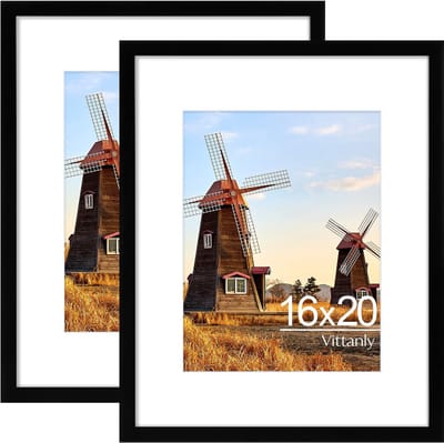 Homaxy - Fotolijst - Posterlijst - PVC Fotolijst - 16x20（40x50cm） - Zwart