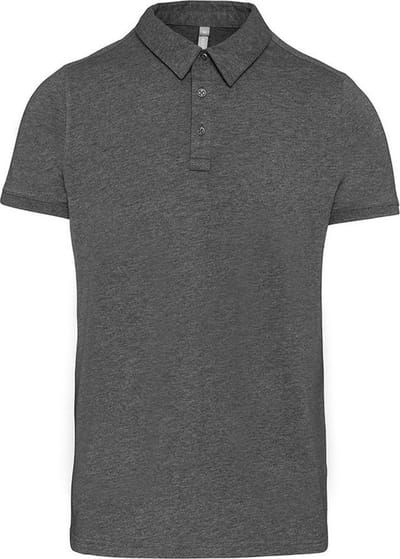 Kariban Heren Jersey Gebreide Polo Shirt (Grijze Heide)
