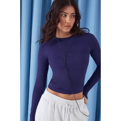 Dames DSGN Studio Ultra Sculpt Lange Mouwen Top | Blackberry | Maat: XS