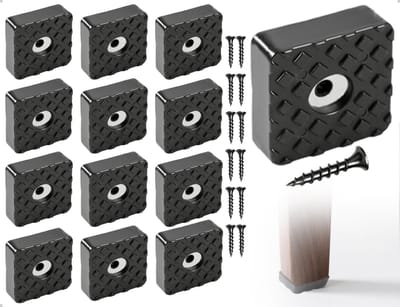Dailygoods- Meubelpoten Antislip - Meubelverhoger - Meubelpootjes - Rubber Voetjes - Set van 12 - Bescherming voor Vloeren - Meubelbeschermers