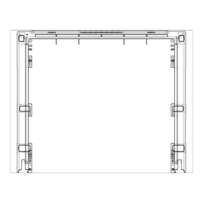 AEG voorste glas, zwart, Zanussi, 594x465mm 140242367450