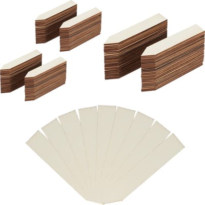 180x steeketiket - plantenbordjes hout - plantenlabels - plantenetiketten tuin