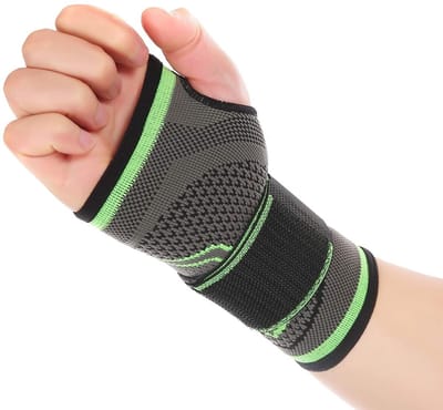 carmdering - 2 Stuks Polsbrace - Polssteun - Compressie Manchet - Verstelbare Drukband - Pijnverlichting Bij Carpaal Tunnel - Nylon En Spandex Mix - Ademend En Duurzaam - Ondersteuning Bij Sport En Herstel - 2 Delen