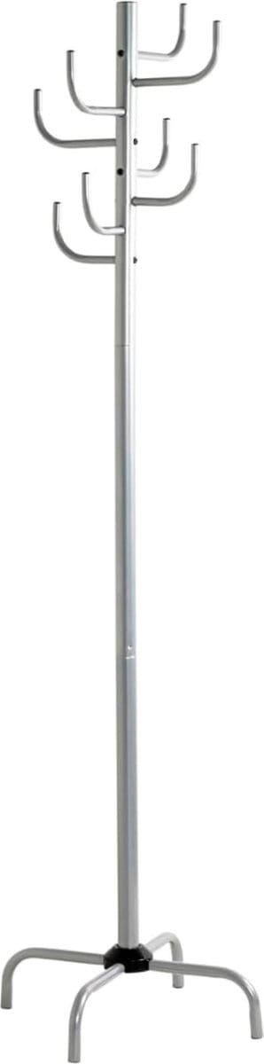 VELTRR® Kapstok Staand - Garderoberek - Kledingrek Haken- Industrieel - Aluminum